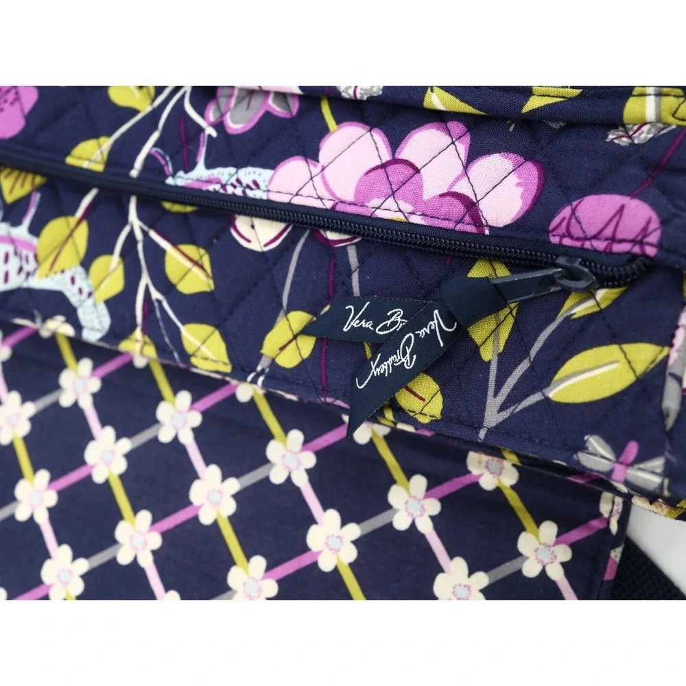 Vera Bradley Womens Crossbody Messenger Bag Floral Quilted Multicolor Adjustable